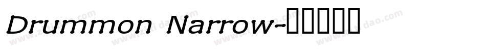 Drummon Narrow字体转换
